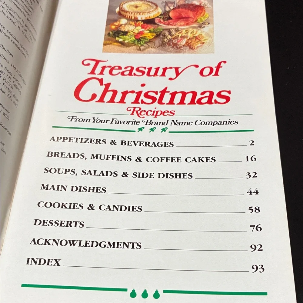 Treasury of Christmas Recipe cookBook Set